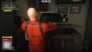HITMAN 2 - Community Contract: Sawed-Off Surprise, SA Speedrun (1:18)
No longer possible due to IOI removing the sawed-off Bartoli from the starting gun category in todays Halloween update.
Strat is unreliable as SA depends on how guards respond to loud gunshots, and also because of dumb glitches. For example, when the mansion staff lady is panicking alone in that corridor, shoot her once and you keep SA, but miss one shot then kill her and you randomly lose SA despite there being no witnesses at all. Thats also why that double kill on the last targets is required.
Contract codes:
PC: 1-03-5179224-52
PS4: Unavailable
Xbox One: 3-03-4901368-80 HITMAN 2 - Community Contract: Sawed-Off Surprise, SA Speedrun (1:18)