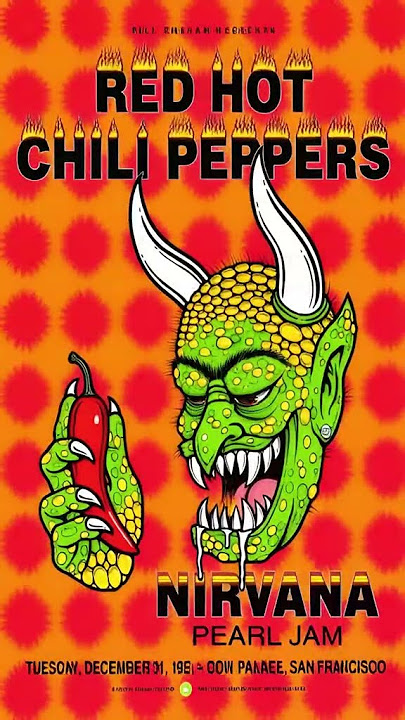 NYE 1991: RHCP, Nirvana & Pearl Jam’s Wildest Night in Rock! #Shorts