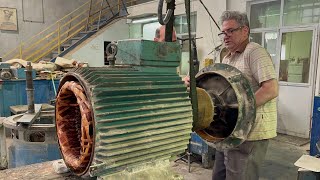 everything about the electric motors || Disassembly of 75 kw 1500 rpm electric motor from BBC brand