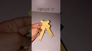 Easy DIY Paper Bow 🎀✨.#shorts #papercraft #diy #paperbow #craft #shortsfeed #craftbloombyneha