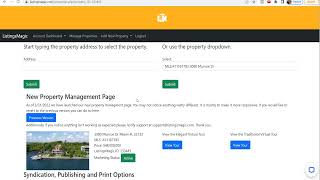 ListingsMagic Add New Property