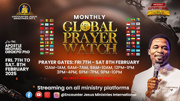 6PM BREAKING BREAD AND REST | GLOBAL PRAYER WATCH | 07.02.2025 | APOSTLE MICHAEL OROKPO