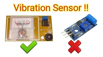 Unusual DIY Vibration Sensor using Analog Voltmeter !!