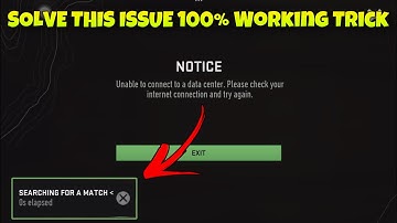 Unable to Connect to Data Centre Problem Solved | Warzone Mobile