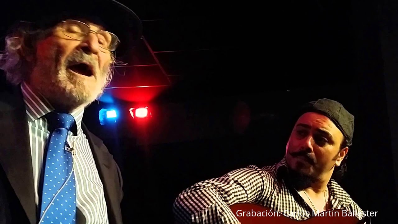 Antonio El Rubio por soleá, con Antonio Ingueta a la guitarra, en el Círculo Flamenco de Madrid