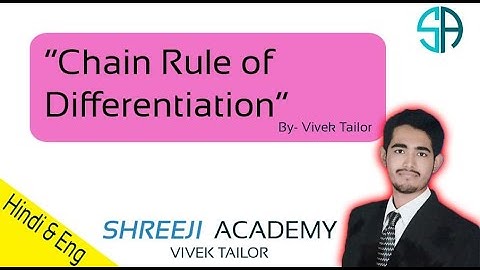 Chain Rule of Differentiation/class -12/ (eng&hindi)/RBSE/By- Vivek Tailor