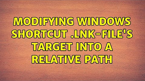 Modifying Windows Shortcut .lnk-file