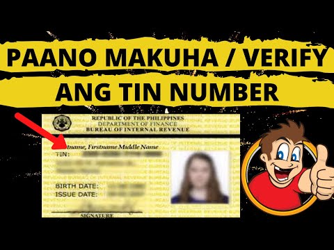 Video: Kung Saan At Paano Makukuha Ang Iyong TIN