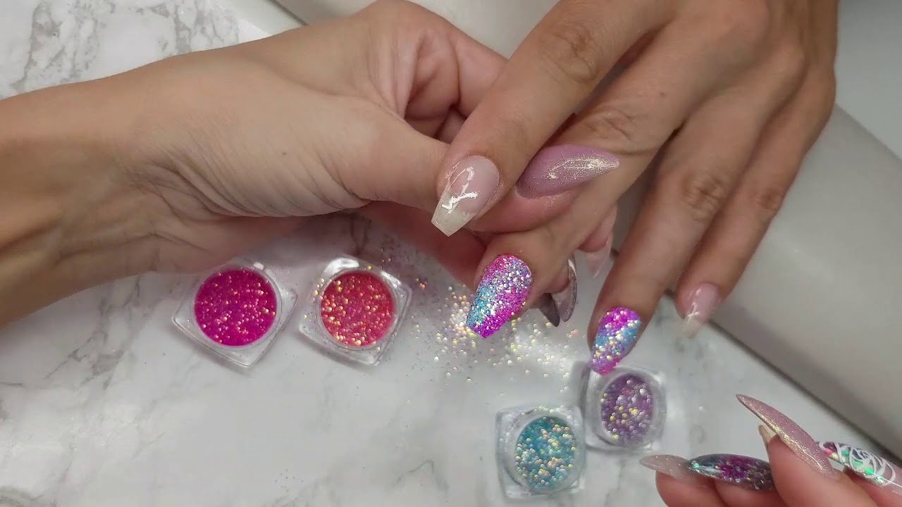 8. Glitter Ombre Nails with Gel Polish - wide 4