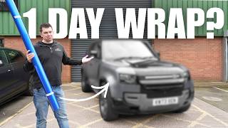 Can You Vinyl Wrap Colour Change a Defender in ONE DAY?