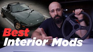 NA Miata Interior Mods, Steering Wheel Install || PROJECT MIATA