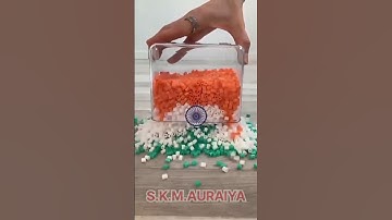 🇮🇳🇮🇳Made the Flag of India With Beads! #shorts #reverse🇮🇳🇮🇳