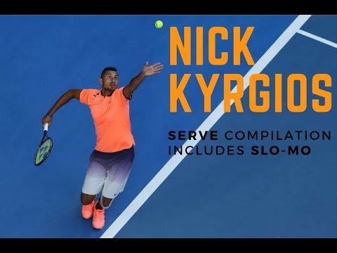 Nick Kyrgios Serve Compilation Includes Slow Motion Tennis Youtube