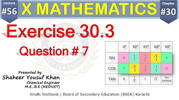 Exercise 30.3: Q7 || Chapter 30 || Class 10 Math