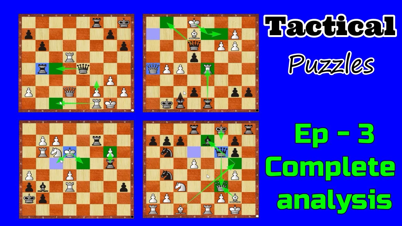 How to create chess tactics through visualization Chess puzzles for basic and intermediate