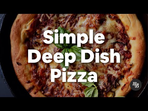 Simple Deep Dish Pizza | Minimalist Baker Recipes