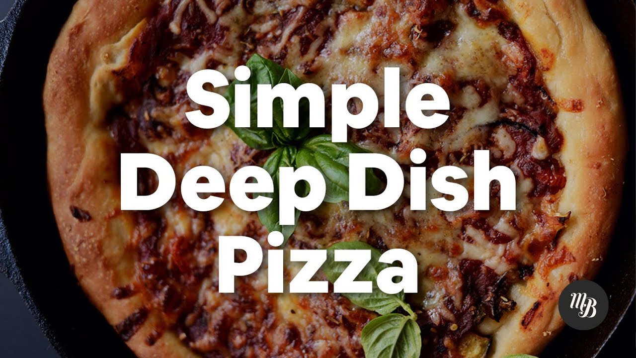 Simple Deep Dish Pizza  Minimalist Baker Recipes