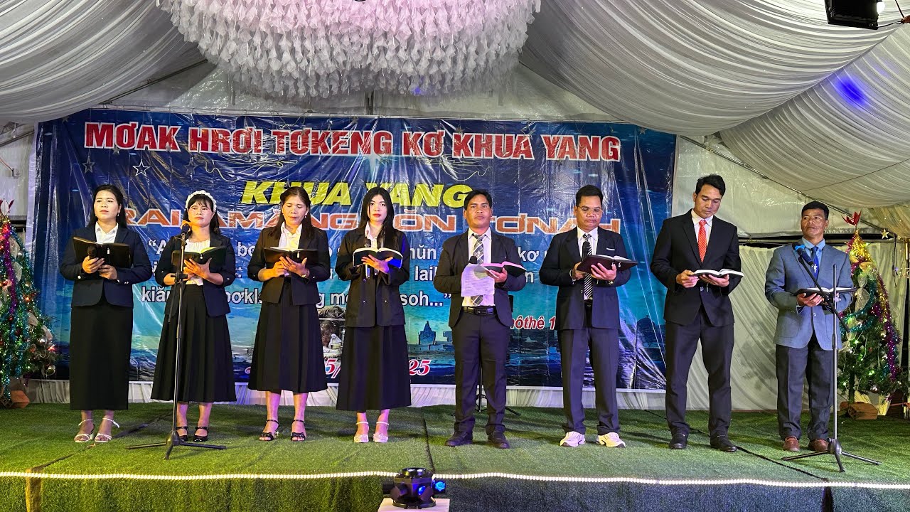 Hoạt cảnh mùng chúa giáng sinh an lành 24-12-2025 Điểm nhóm plei châm Bôm thuộc chi hội plei o 