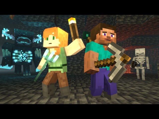 Caves u0026 Cliffs | Alex and Steve Life | Minecraft Animation (Part I ) class=