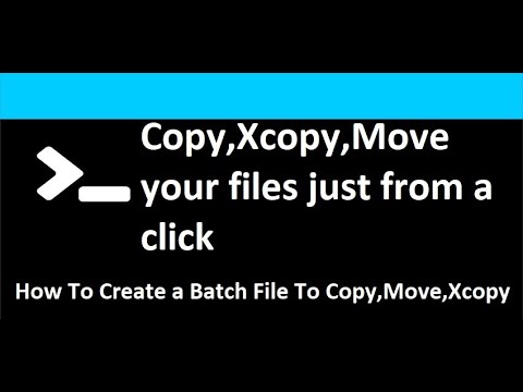 Batch Programing  Lesson 4 How to Copy,Move and Rename files MORE
