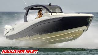 Flying Through Haulover Inlet! How Did She Not Spill That Drink?