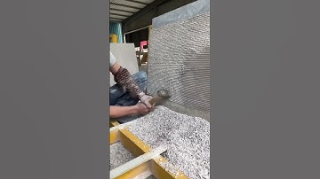 Natural stone hand chisels natural surface.#marble #granite