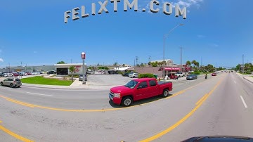 360vr equirectangular spherical video footage Key West Florida motion stabilized