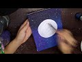 Full Moon Acrylic Paint | Relaxing | For Beginners | 15x20cm Canvas