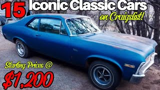 Unbelievable Classic Cars Found on Craigslist – 15 Must See Deals!