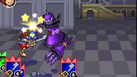 Kingdom Hearts Chain of Memories - Sora with Minimal HP - Boss Guard Armor