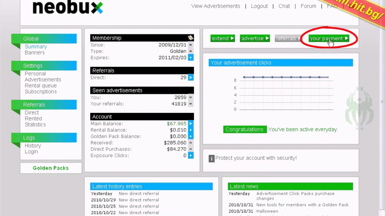 плащане от neobux com  $66 97 Usd  www tomasfam hit bg