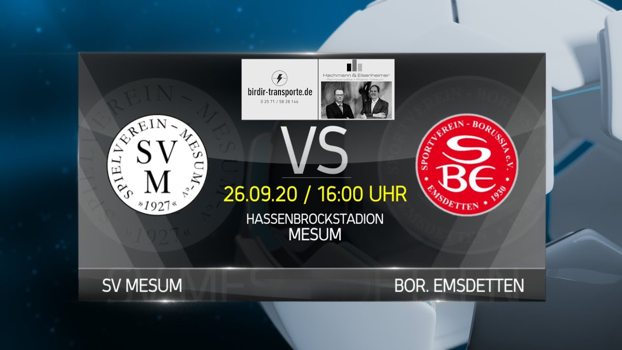 HEIMSPIEL 20/21 - Spiel der Woche #8 / Mesum - Bor. Emsdetten