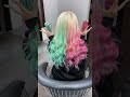 美しいヘアスタイル👱🏼‍♀️夏ギャルSTYLE💚🩷✨【モンスターカラー】夏、近づいてきました🌞🌴🌺透明感×柔らかさ×艶感たっぷり。#ヘアスタイル #髪型 #ヘアカット #パーマ