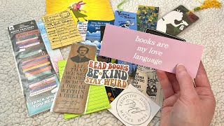 ASMR Bookmark Collection (whispered, tapping, tracing, gripping, paper sounds)