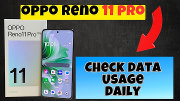Oppo Reno 11 Pro Daily Data Usage || Check Data Usage Daily