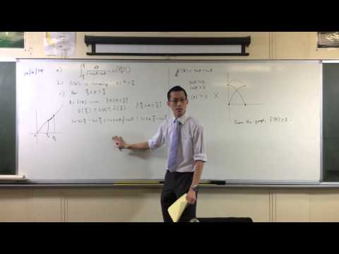 Proving Inequality from an Increasing Function