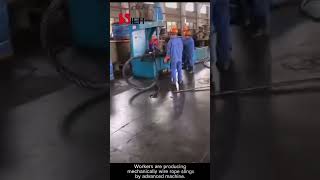 Wire rope slings by advanced machine