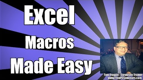 How to add a macro button  - Running Excel Macros using command button - 2010 2013 2016 tutorial