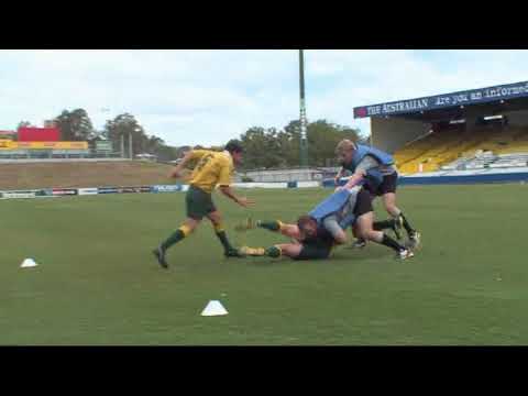 Coaching Rugby 2V2 dominate contact - YouTube