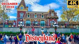 Disneyland December 2023 Walkthrough In 4K-Christmas Season At Disneyland