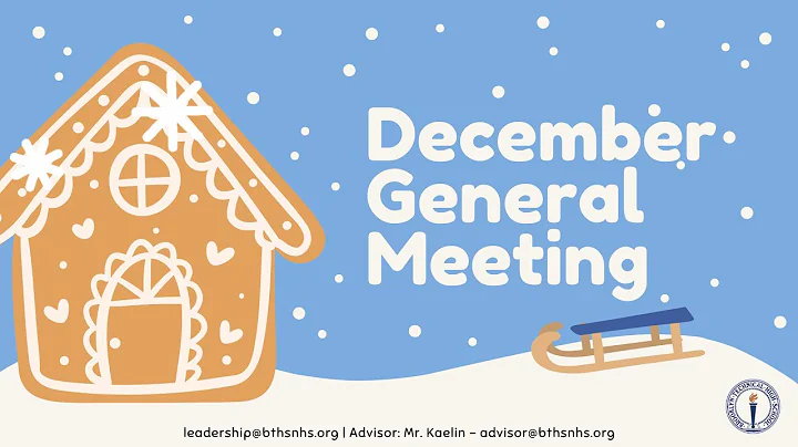 NHS 2025-2026 | December General Meeting