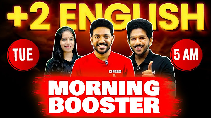 Plus Two English Christmas Exam | Morning Booster  | Exam Winner +2