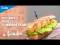 A BOCADOS: Po&#39; boy + Philly cheesesteak