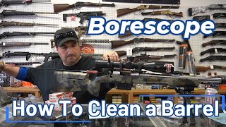 How to clean a rifle barrel and the LUPIA barrel is clean with borescope!!!!