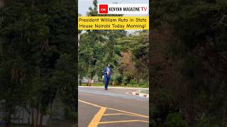 President William Ruto in State House Nairobi this morning