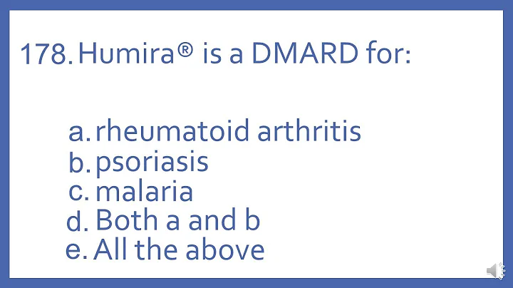 Top 200 Drugs Practice Test Question - Humira is a DMARD for: