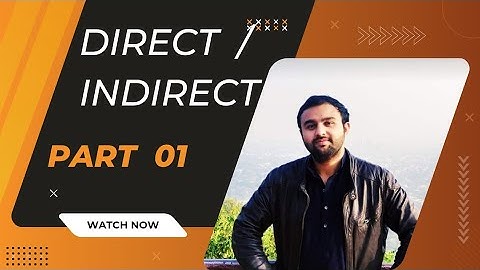Narrations | Direct/Indirect part one Lec 12 by Syed Wassi Shah #narration #css #grammar #pms