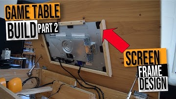 Retro Game Arcade Coffee Table Build Plans DIY Tutorial - #PART2