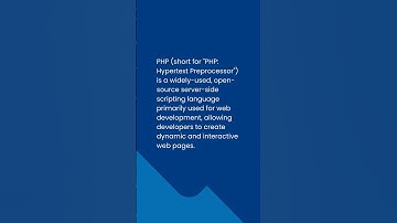 What is PHP? #PHP #WebDevelopment #Coding #Programming #TechTrends