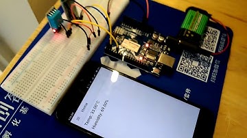 Ionic Arduino temperature / humidity display via bluetooth